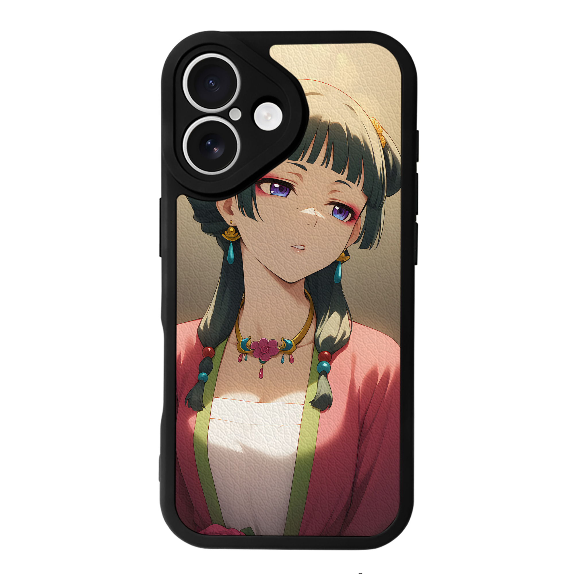 （画像用） 薬屋のひとりごと The Apothecary Diaries 【iPhone 16シリーズ対応】シリコンスマホケース（レザー調） 材質：シリコン